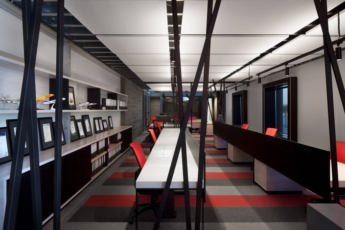 Large modern office with high ceilings and sound proofing